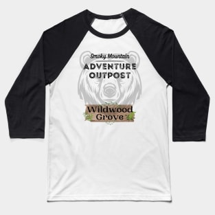 Big Bear Mountain - Smoky Mountain Adventure Outpost Baseball T-Shirt